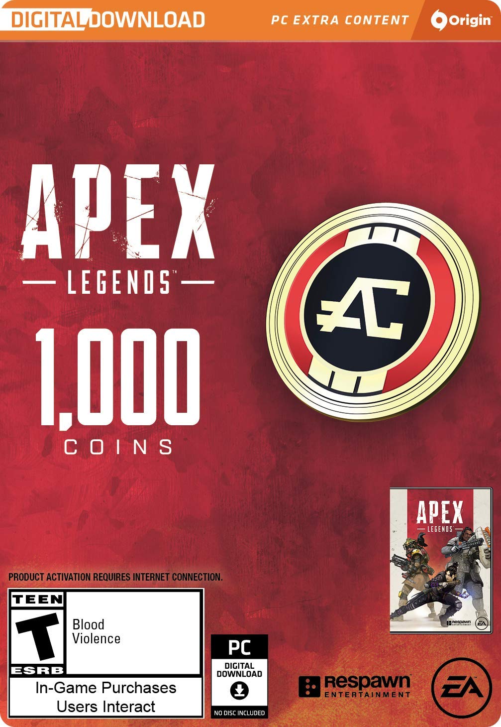 Apex Legends - 1,000 Apex Coins -PC