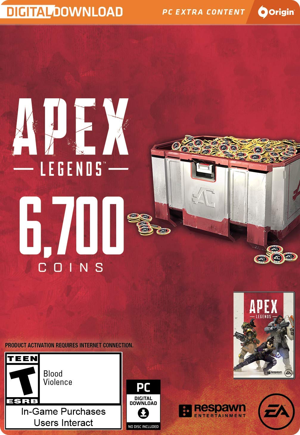 Apex Legends - 6,700 Apex Coins - PC